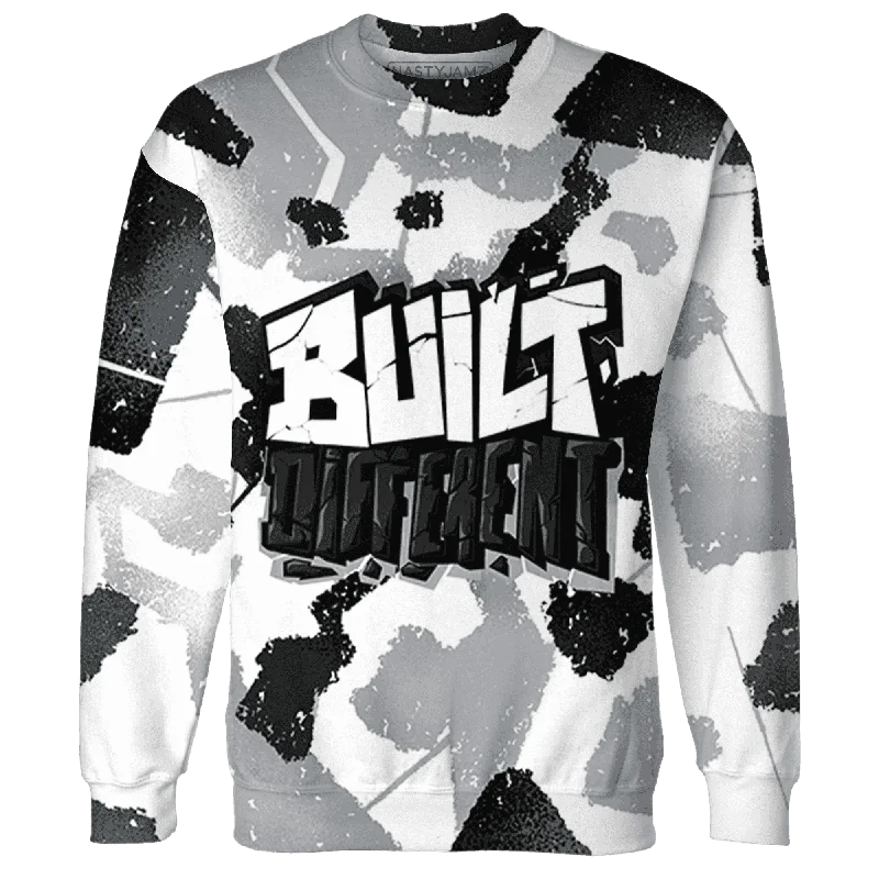 Classic And Timeless Gender-Neutral Fashion Hot Deals NastyJamz Wolf Grey 1s Sweatshirt Match Built Different Broken All-Over Print